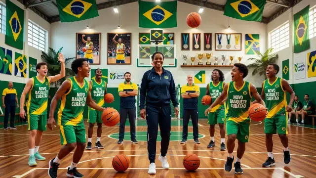 Janeth Arcain Leva Experiência Olímpica ao Basquete de Cubatão